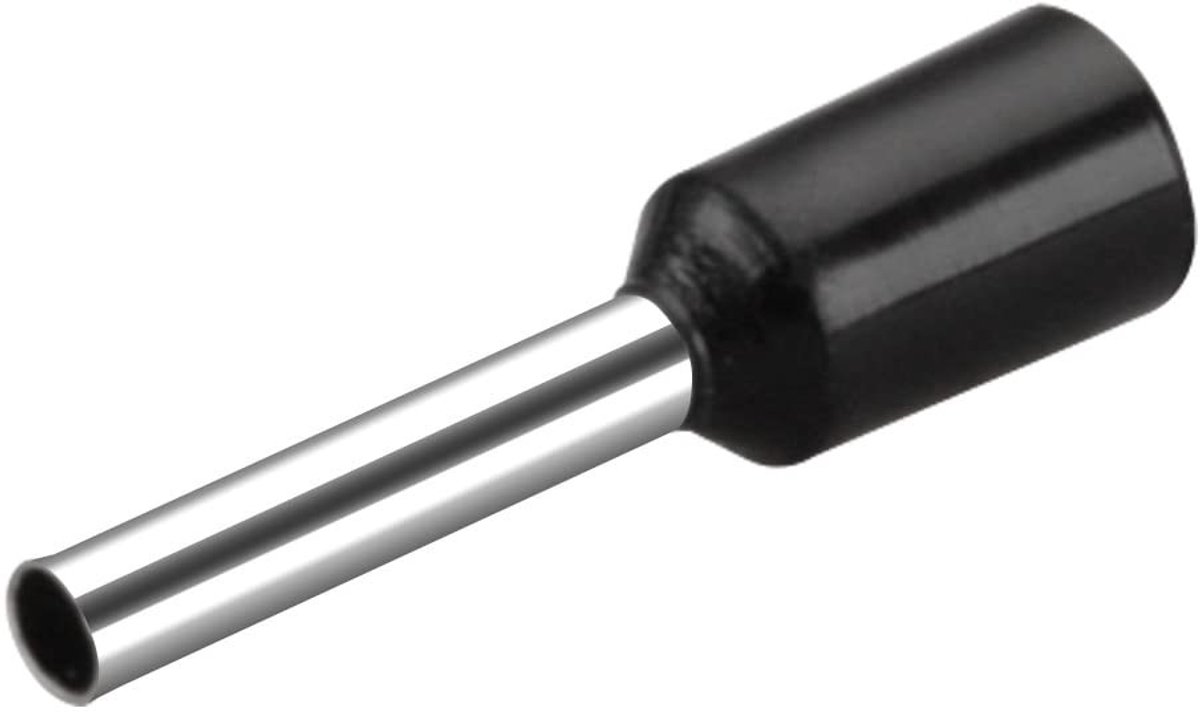 Dailygoods - Dailygoody - Crimpkabel - 1000 Stuks - Versterkt en veilig - Zwart - Kabelschoen - Geschikt voor elektrische toepassingen - E1510 model