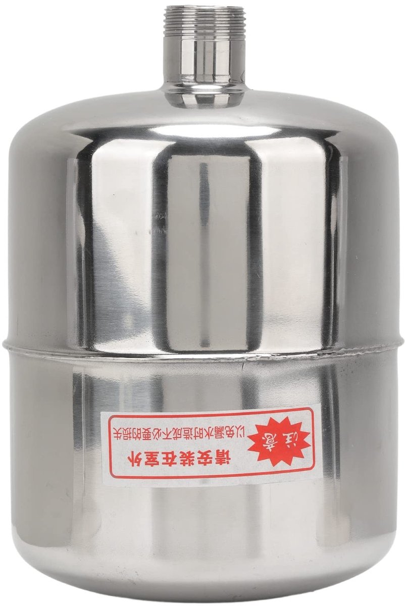Dailygoody - Roestvrijstalen Druktank - Heavy-duty Waterpomp Reservoir - 2L Capaciteit - Lekkagevrij - Ideaal voor Zelfaanzuigende Pompen - Geschikt v...