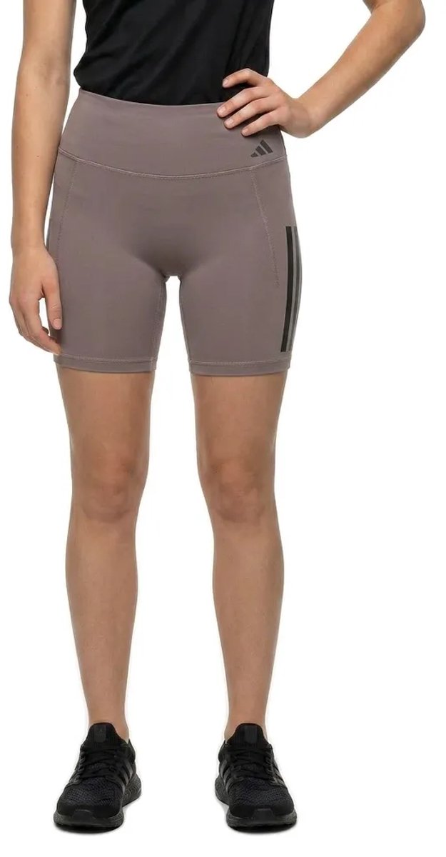 Adidas Optime Workout 3 Stripes 7´´ Korte Leggings Bruin XS Vrouw van Adidas — afbeelding 2