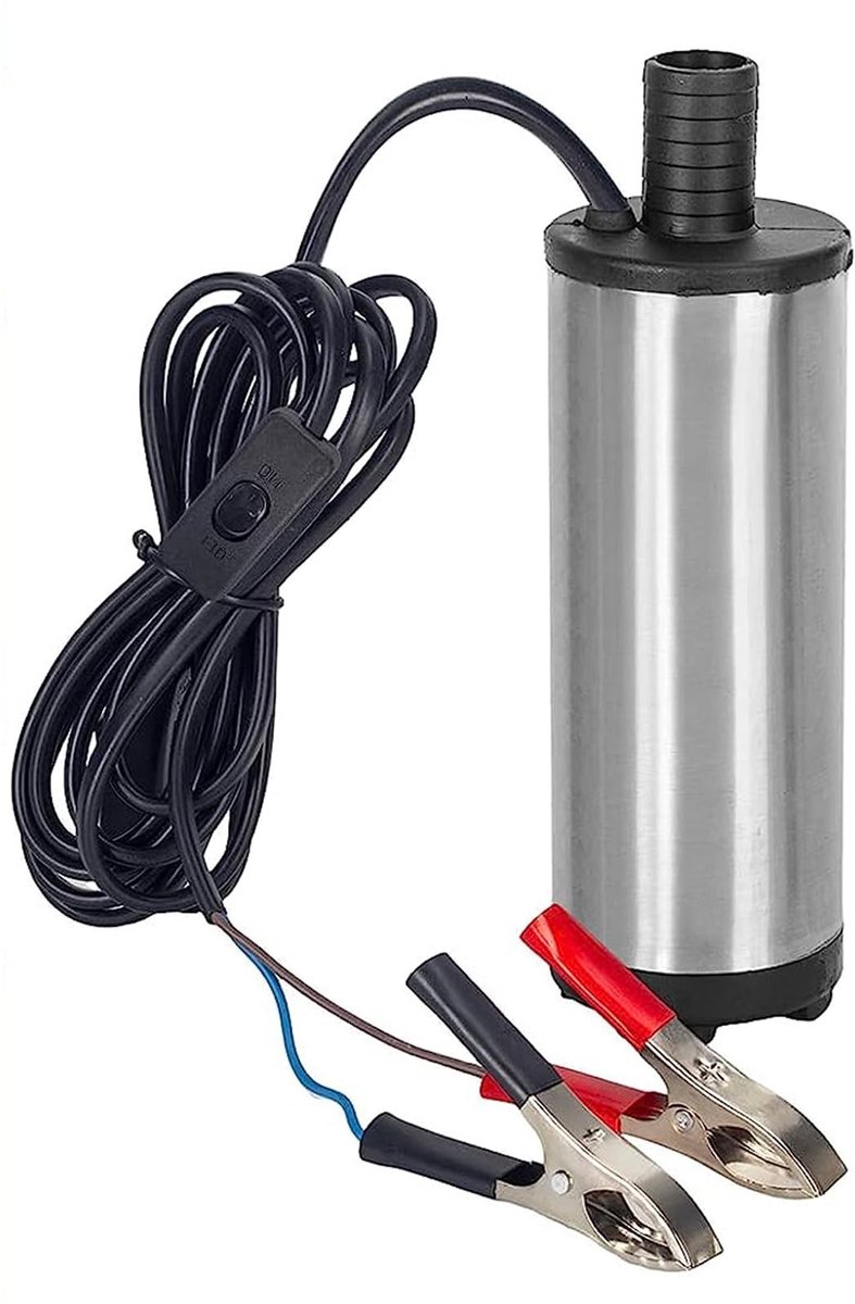 Dailygoods - Dailygoody - Diesel Pomp - Onderwater Brandstofpomp - Efficiënte 12V Pomp tot 30L/min - Compact en Krachtig - Voor Diesel en Brandstof - Gebruiksvrien