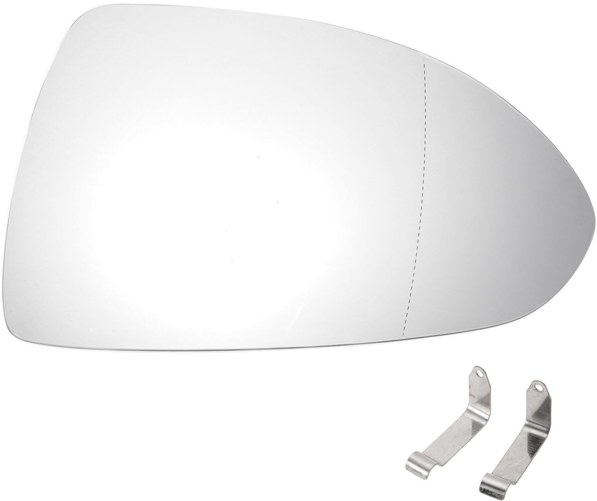 Dailygoods - Dailygoody - Auto Buitenspiegel Glas Rechts - Vervanging - Wit Glas - Aspherisch - Elektrisch bedienbare spiegels - Geschikt voor Opel Corsa D en Vaux.