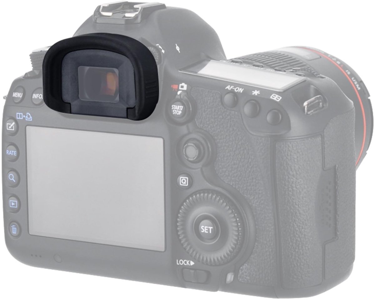 Dailygoods - Dailygoody - Zachte siliconen oogschelp - Oculair bescherming - Geschikt voor brildragers - Dempend en comfortabel - Voorkomt krassen - Voor Canon cam...