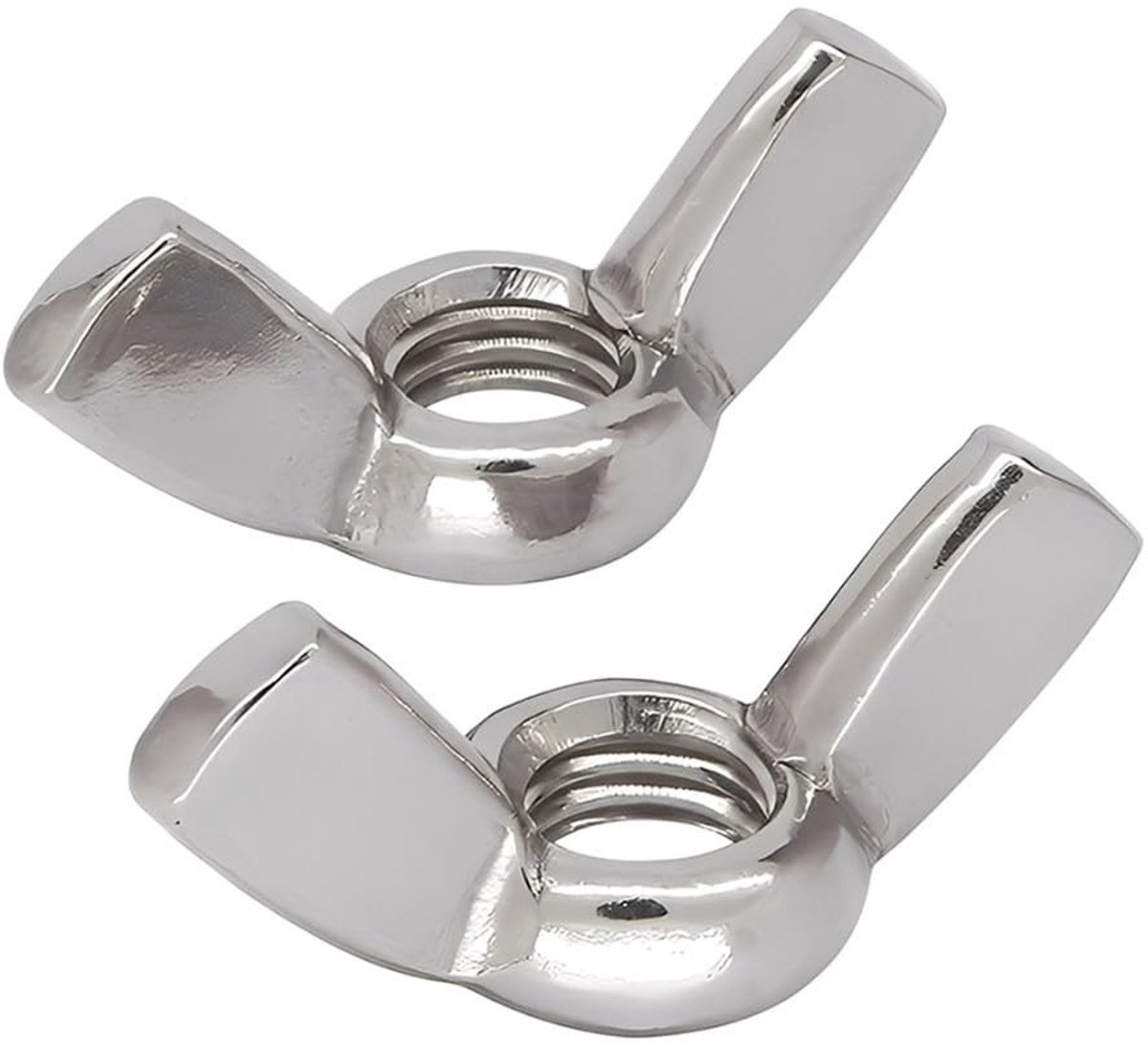Dailygoods - Vleugelmoeren van Roestvrij Staal, 20 Stuks M8