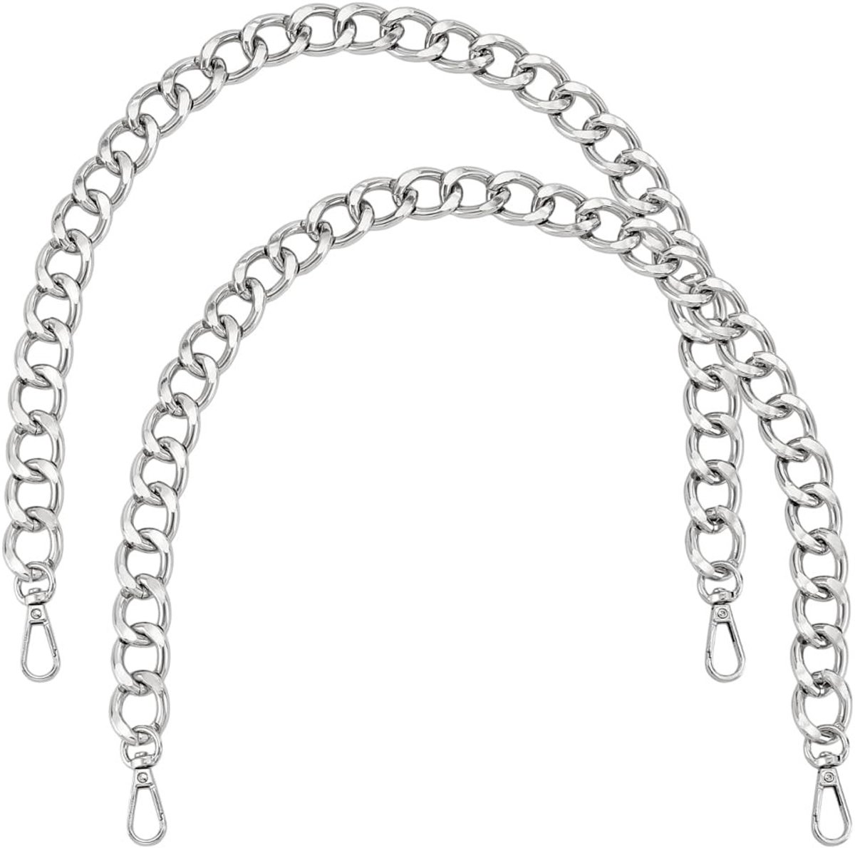 Dailygoods - Chunky Metal Portemonnee Ketting - Handtas Vervanging - Duurzaam en Stijlvol - Universeel - Schouderriem - Ideaal voor Crossbody en Tote