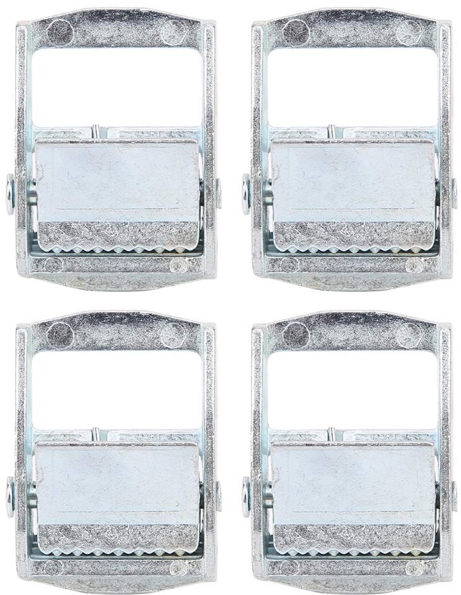 Dailygoods - Set van 4 Zinklegering Spanratelgespen 25 mm