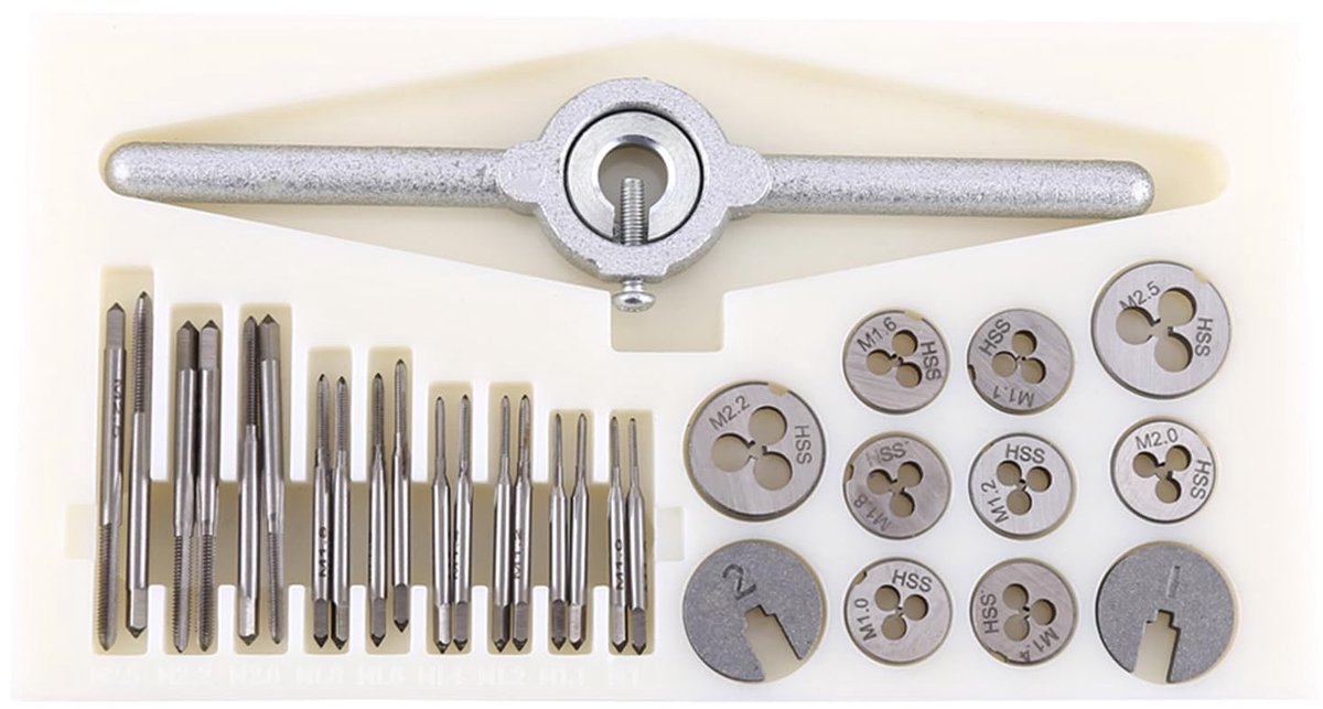 Dailygoods - Metrische Tap- en Matrijzenset voor Draadverwerking