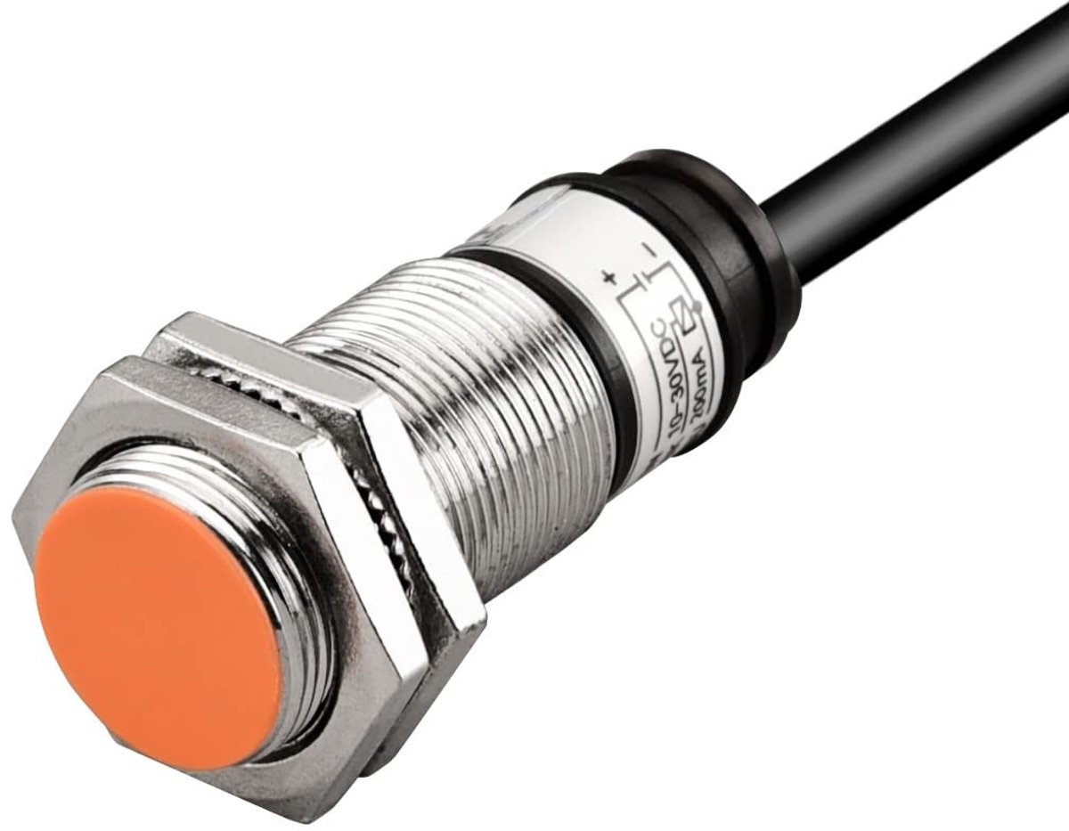 Dailygoods - Dailygoody - Inductieve Naderingssensorschakelaar - Cilindrisch Type - 5 mm Sensing - M18 Rond - 12-24 V DC - 3-aderig - Beveiligingssysteem