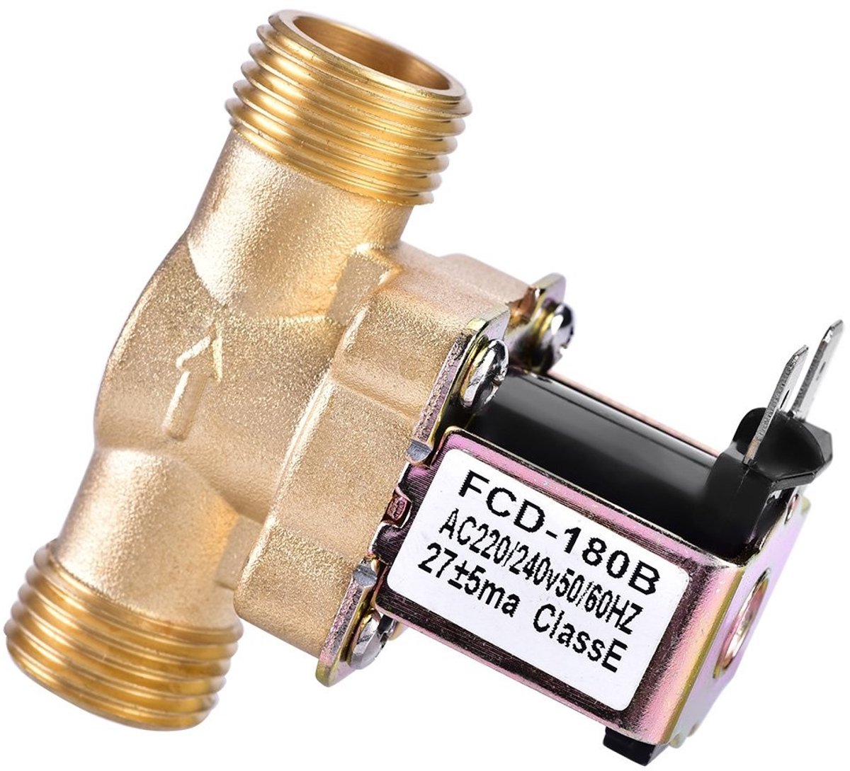 Dailygoods - Dailygoody - Solenoidventiel - Waterdrukregelaar - Bronzen constructie - AC 220V - Efficiënte drukregeling - Voor irrigatiesystemen - Compact ont