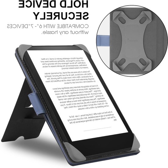 Universele E-reader Hoes voor 6.8 inch en 7 inch, Compatibel met Pocketbook, Tolino, Sony, Kindle en Kobo, Bescherming en Stijl voor E-Book Readers van Universele — afbeelding 2