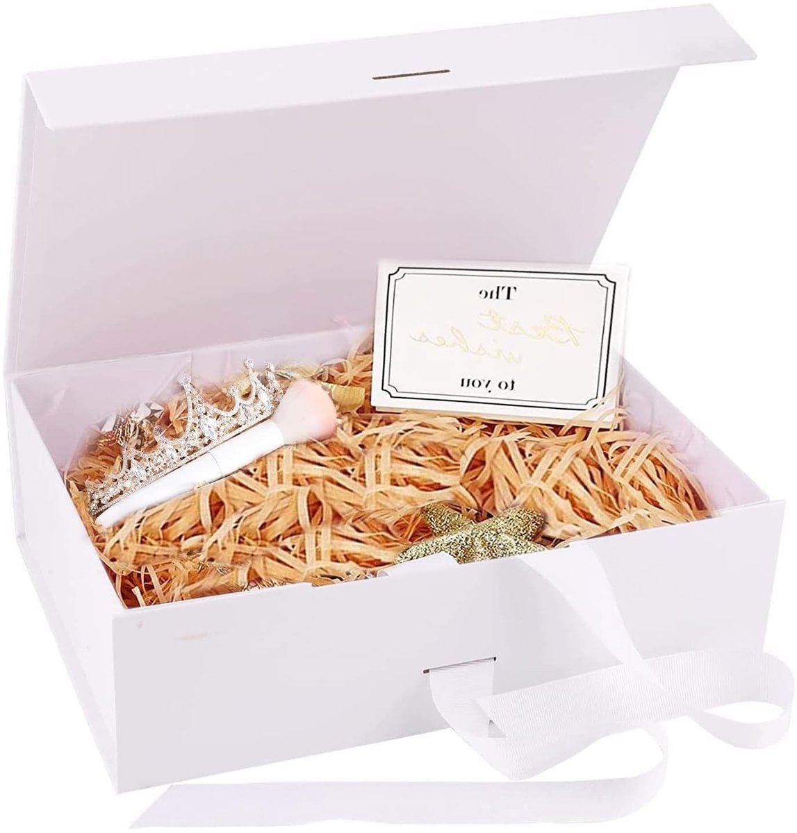 Dailygoody - Geschenkdoos - Premium geschenkdoos - Luxe uitstraling - Wit - Magnetische geschenkdoos - Perfect voor elke gelegenheid - Decoratieve ver