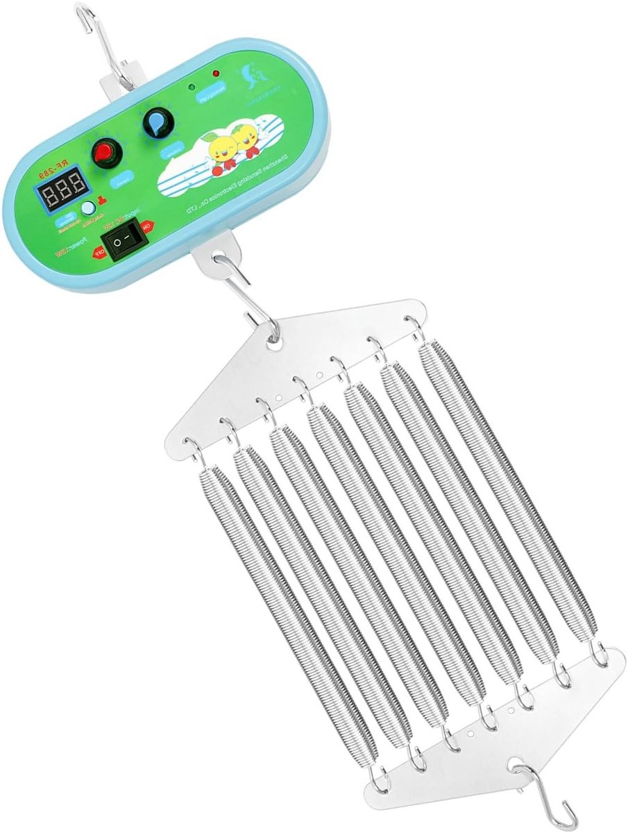 Verstelbare Hangende Schommel voor Babybed en Babyhangmat met Timer en Veermechanisme