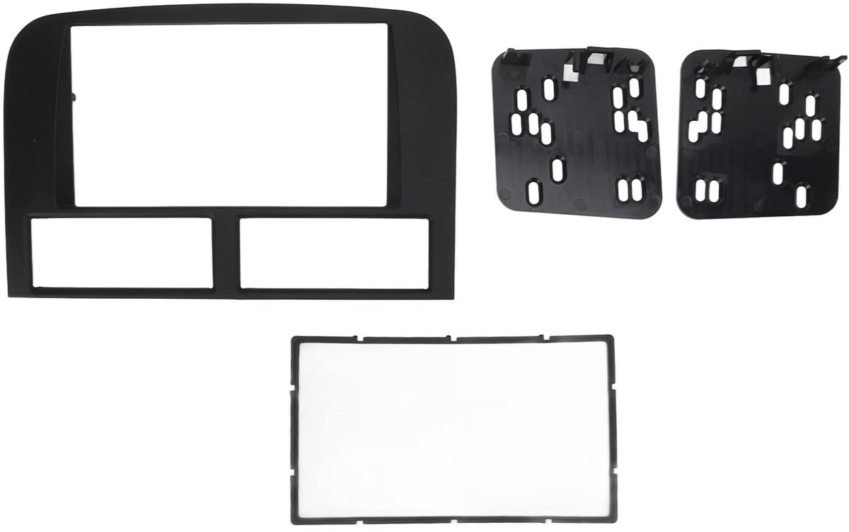 Dailygoods - Dailygoody - Stereo Radio Bezel - 2 Din Dashboard Trim Kit - Hoogwaardige ABS-kunststof - Vervangend Accessoire - Geschikt voor 1999-2004