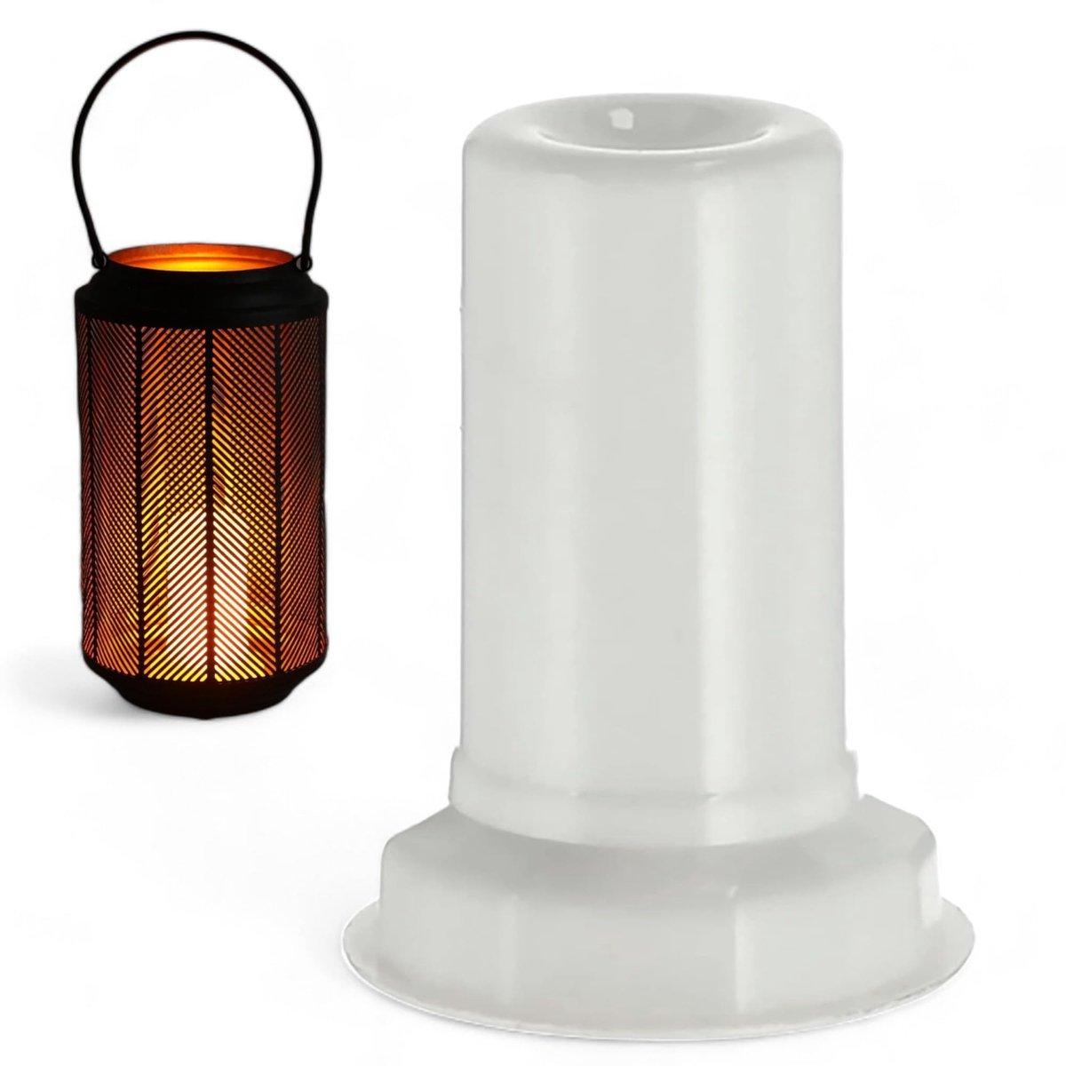 Dailygoods - Dailygoody led-vlamlamp - flikkerende kaars-lichteffect - ideaal voor binnen- en buitenshuis - kunststof - werkt op batterijen - perfect ...