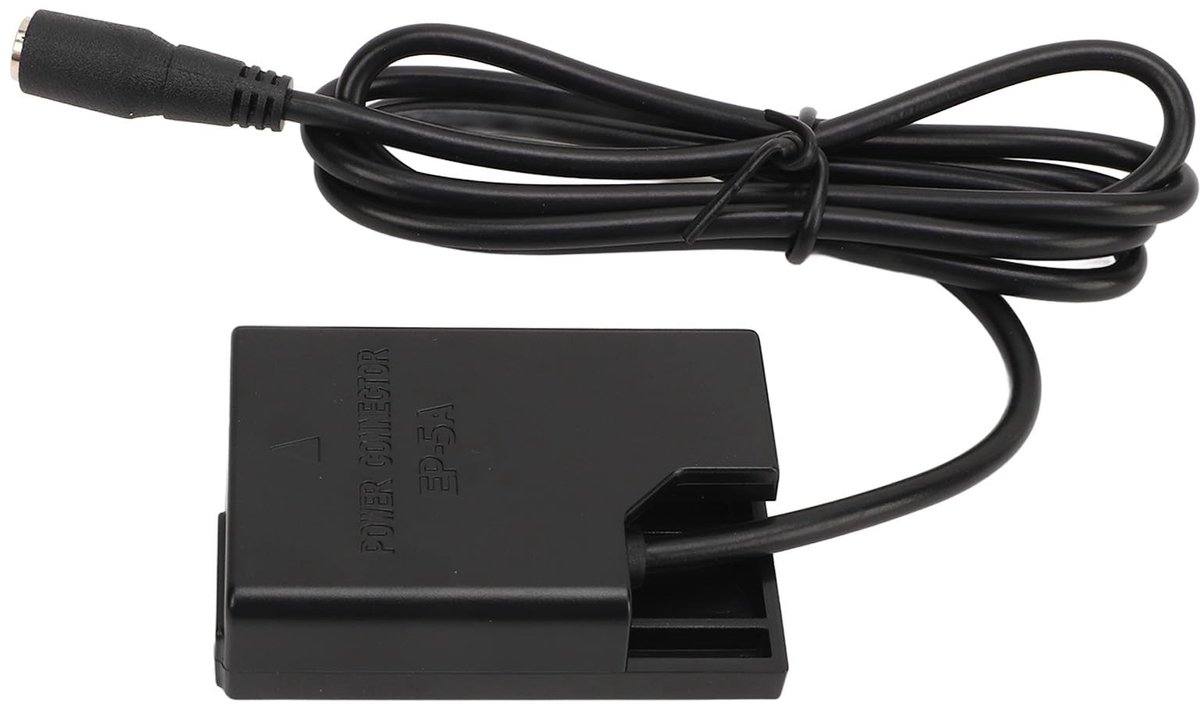 Dailygoods - Dailygoody - EP-5A DC-koppeling Dummybatterij - Energie voor jouw camera - Type C-voedingsadapter - Geschikt voor D5600 D3500 D3300 - Altijd stroom -