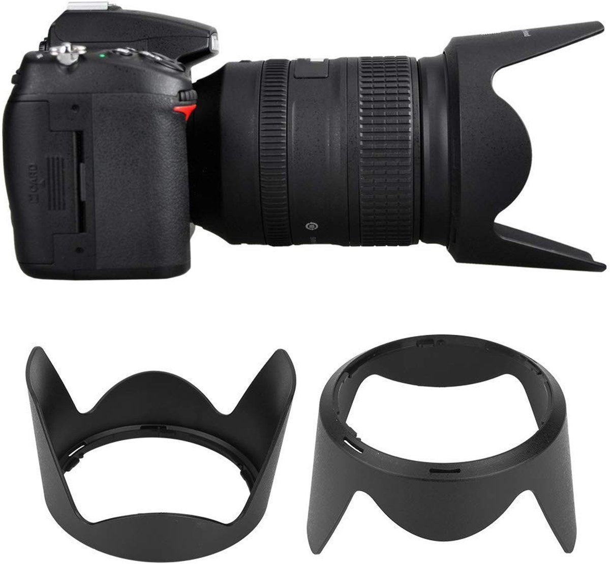 Dailygoods - Dailygoody - Lens Hood - Schaduw - Voor AF S 28-300 mm F3.5-5.6G ED VR - Lichtgewicht - Betrouwbare bescherming - Voor fotografen - Geschikt voor dive...