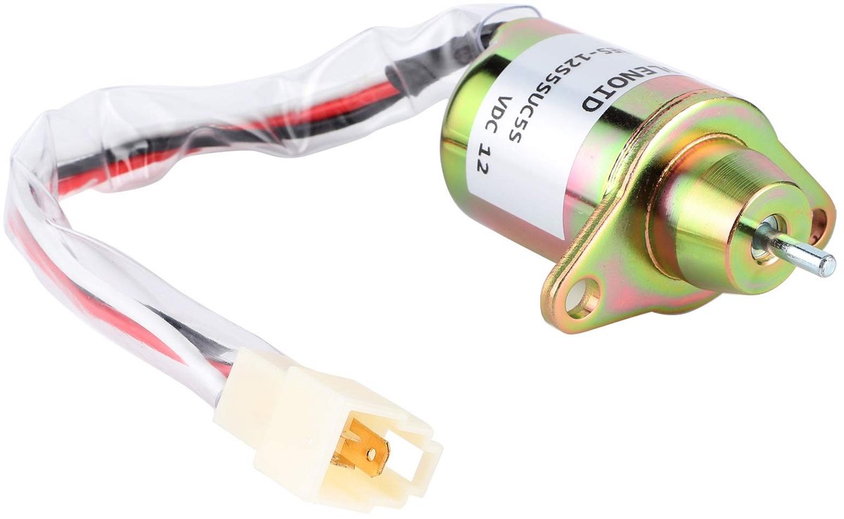 Dailygoods - Dailygoody - Brandstofafsluitklep Solenoïde - 4TNV94L-SFN - Betrouwbare werking - Geschikt voor 4TNV98L-SFN - Hoogwaardige kwaliteit - Voor landbouwma.
