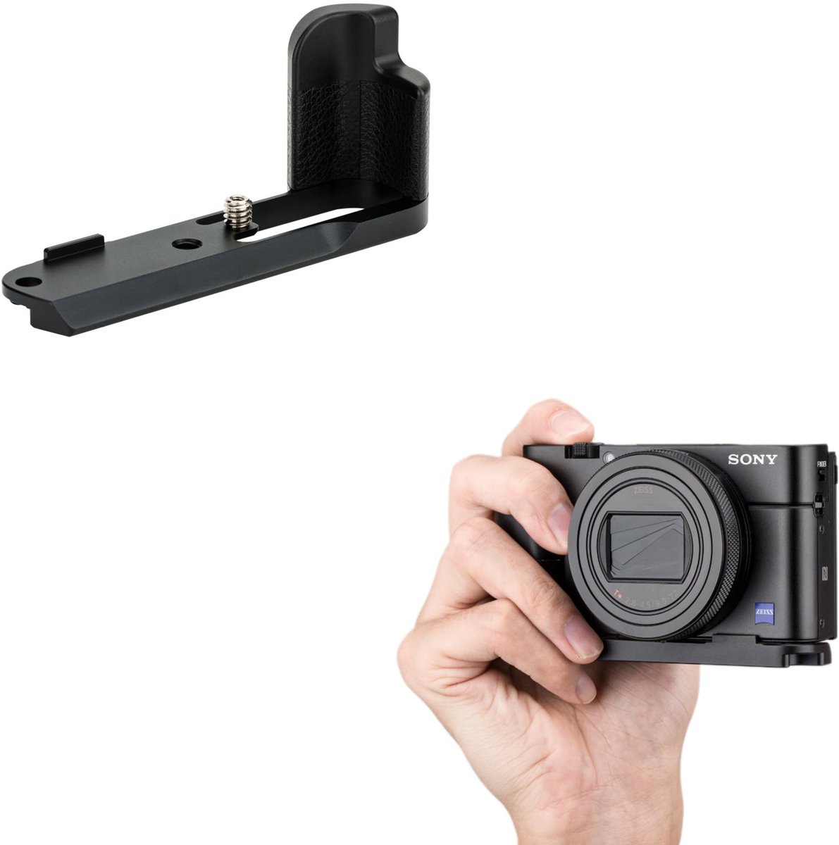 Dailygoods - Dailygoody - Aluminium Camera Hand Grip - Stevige en duurzame grip - Antislip ontwerp - Voor Sony RX100 camera's - Gemakkelijk vast te houden - V