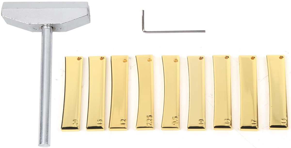 Dailygoods - Dailygoody - Gitaar Fret Press Caul - Gitaarreparatiegereedschap - Compact en lichtgewicht - Fret Press Caul Insert Set - Voor Akoestische en Elektris...