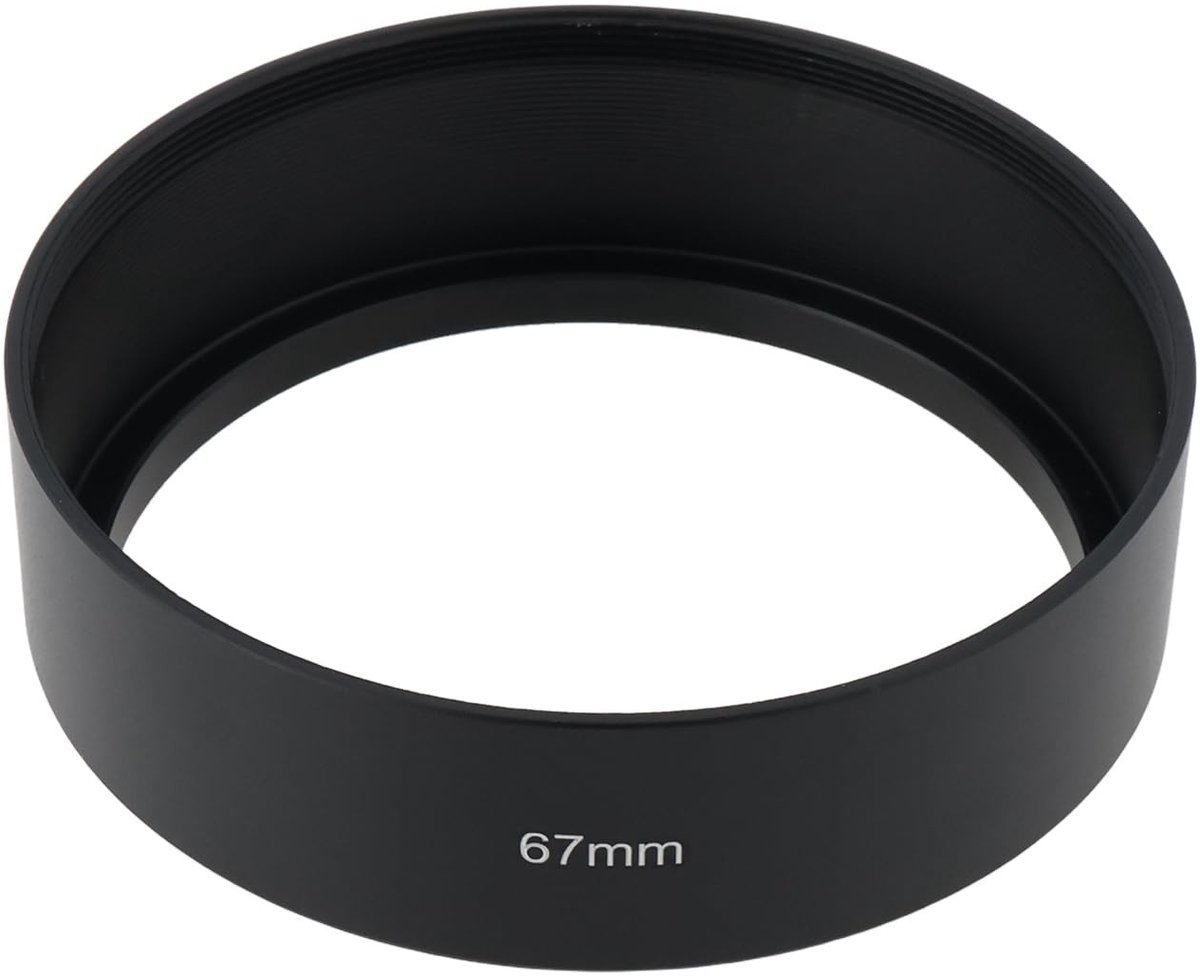 Dailygoods - Dailygoody - Lens Hood - Bescherming - 67mm - Lichtbeheersing - Aluminium - Geschikt voor fotografie - Kleur zwart