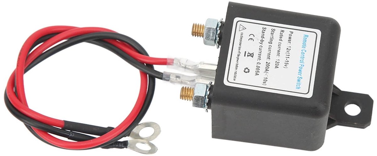 Dailygoods - Dailygoody - Auto Switch Anti Diefstal - Afstandsbediening Batterij Ontkoppelen - Handig en Veilig - 12V 200A - Power Cut Off Switch - Geschikt voor A...