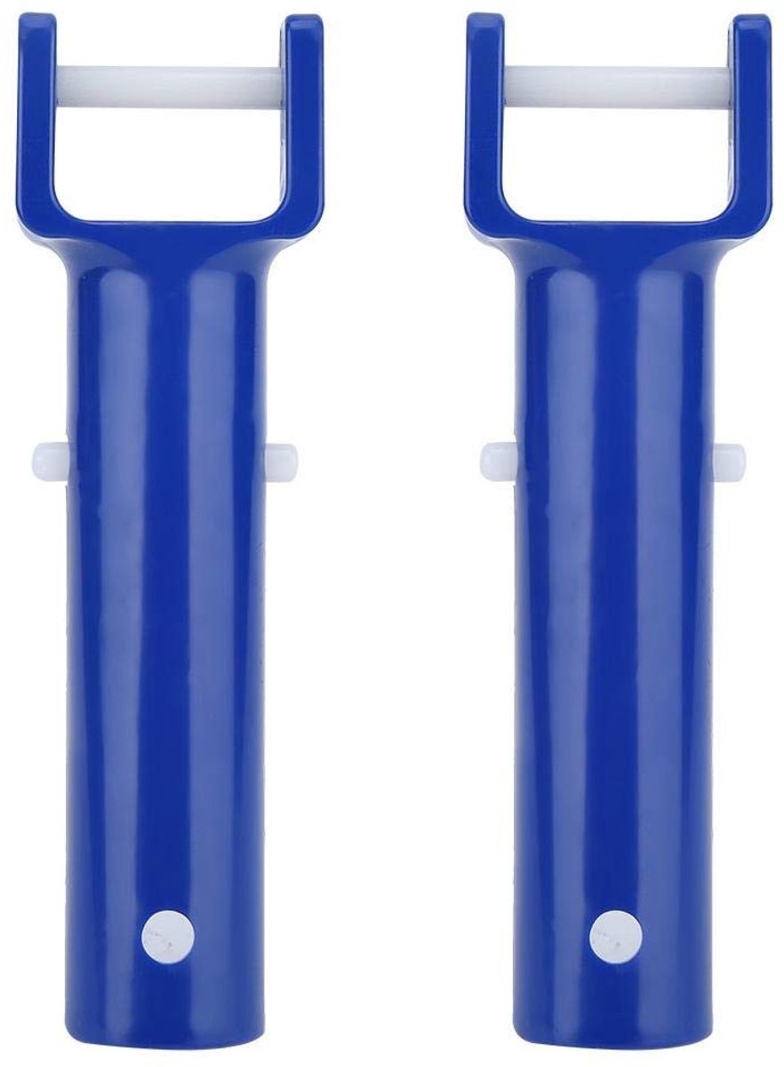 Dailygoods - Dailygoody - V-vormige Handgreep - Duurzaam en Praktisch - Blauw - Voor Zwembadaccessoires - Gemakkelijk te installeren - Ideaal voor zwembadonde
