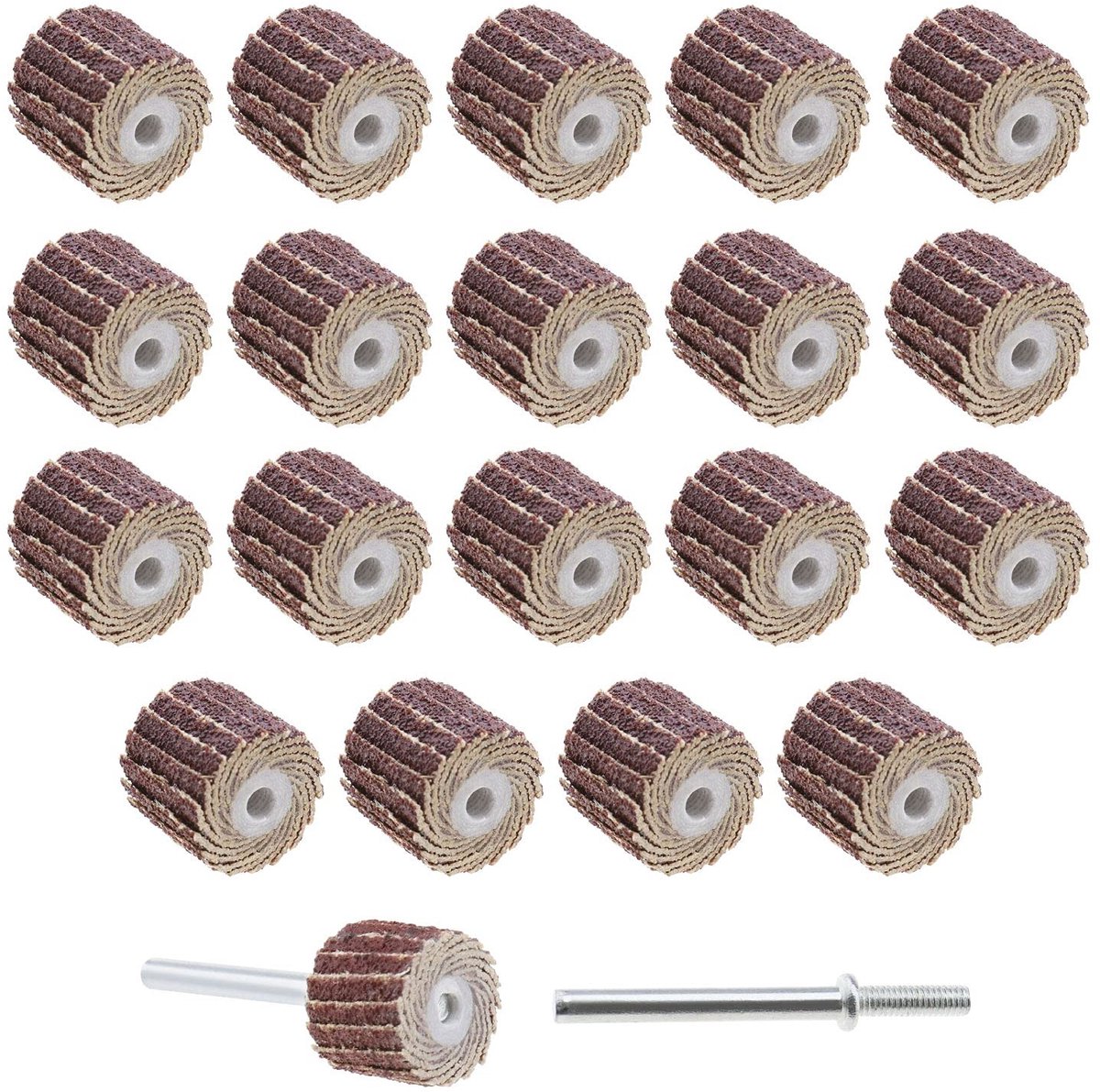 Dailygoods - Dailygoody - Flap Wiel Schuurpapier - 120 Grit - 20 Stuks - Schuurschijf - Voor Rotary Gereedschap - Perfect voor Slijpen en Polijsten