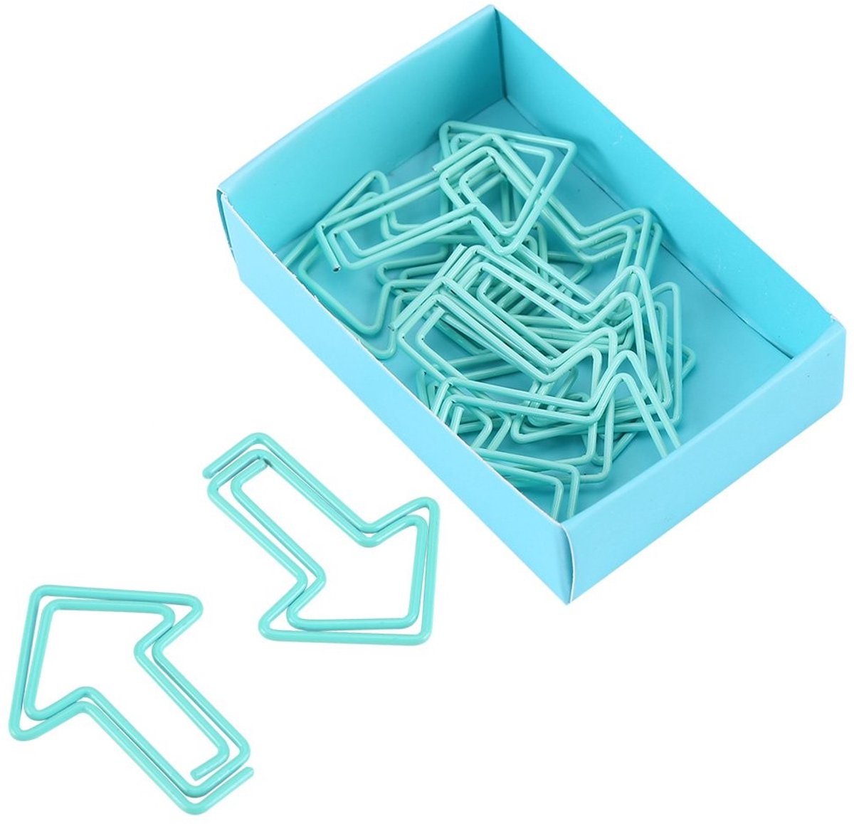 Dailygoods - Pijlvorm Paperclips - Lichtblauw - Grappige Documenten Clips - School Kantoor - Bladwijzer Identificatie - Schrijfwaren