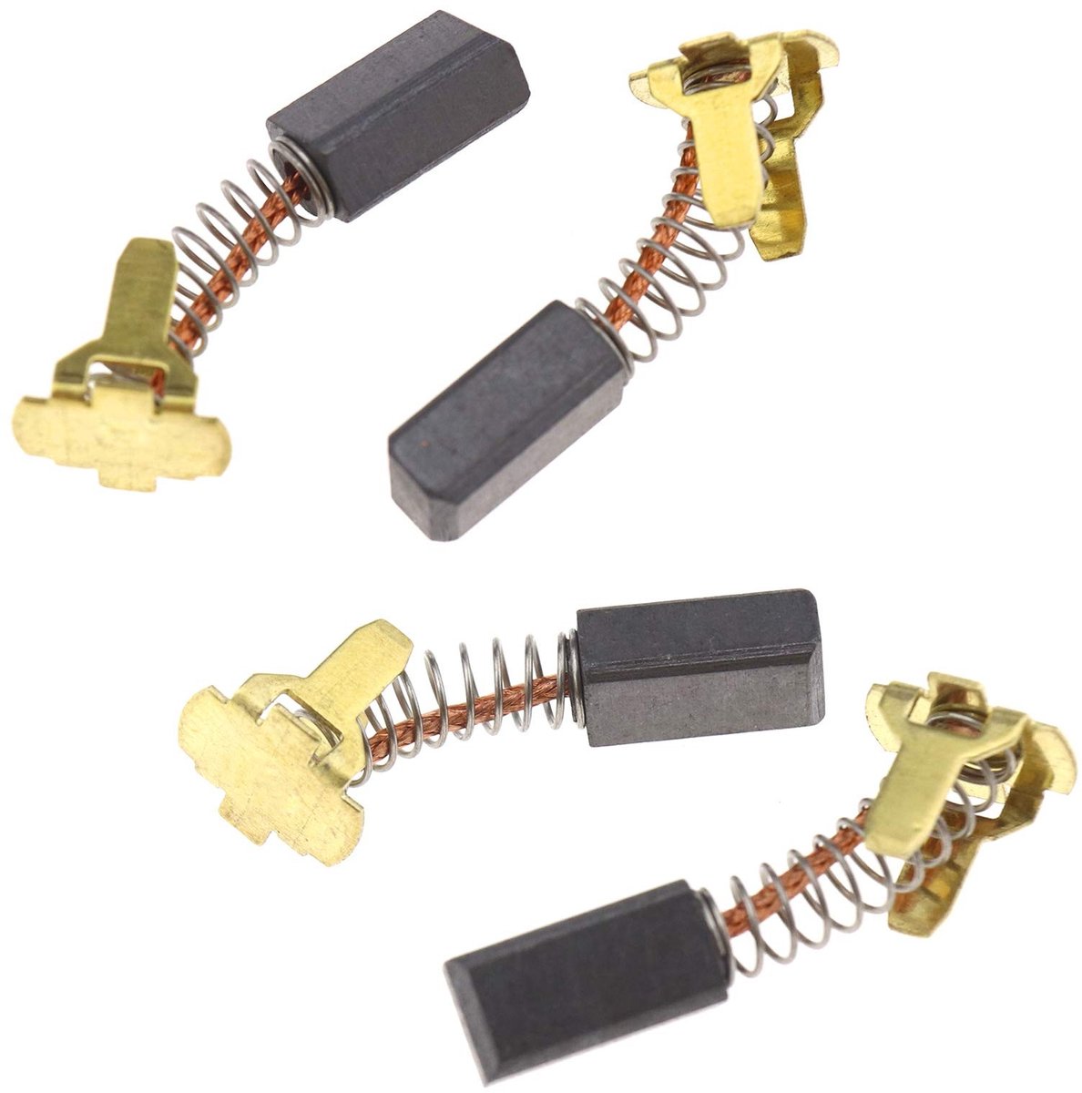 Dailygoods - Dailygoody - Carbon Borstels - Vervangingsonderdelen - Set van 4 - Grijs - Geschikt voor Hitachi - Hoogwaardige materialen - Voor diverse accugereedsc