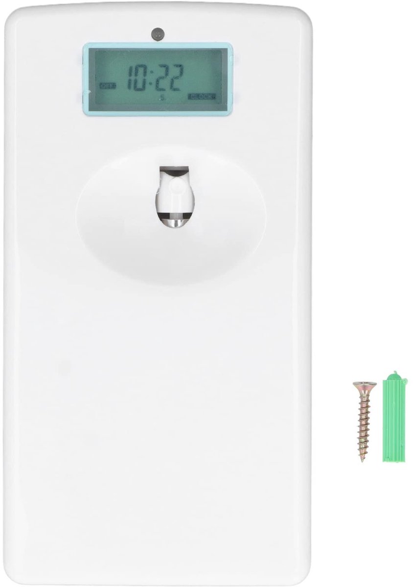 Dailygoods - Dailygoody - Automatische luchtverfrisser - Geurspray dispenser - Muur gemonteerd - Parfum diffuser - Aromatherapie - Geschikt voor thuis - Kunststof ...