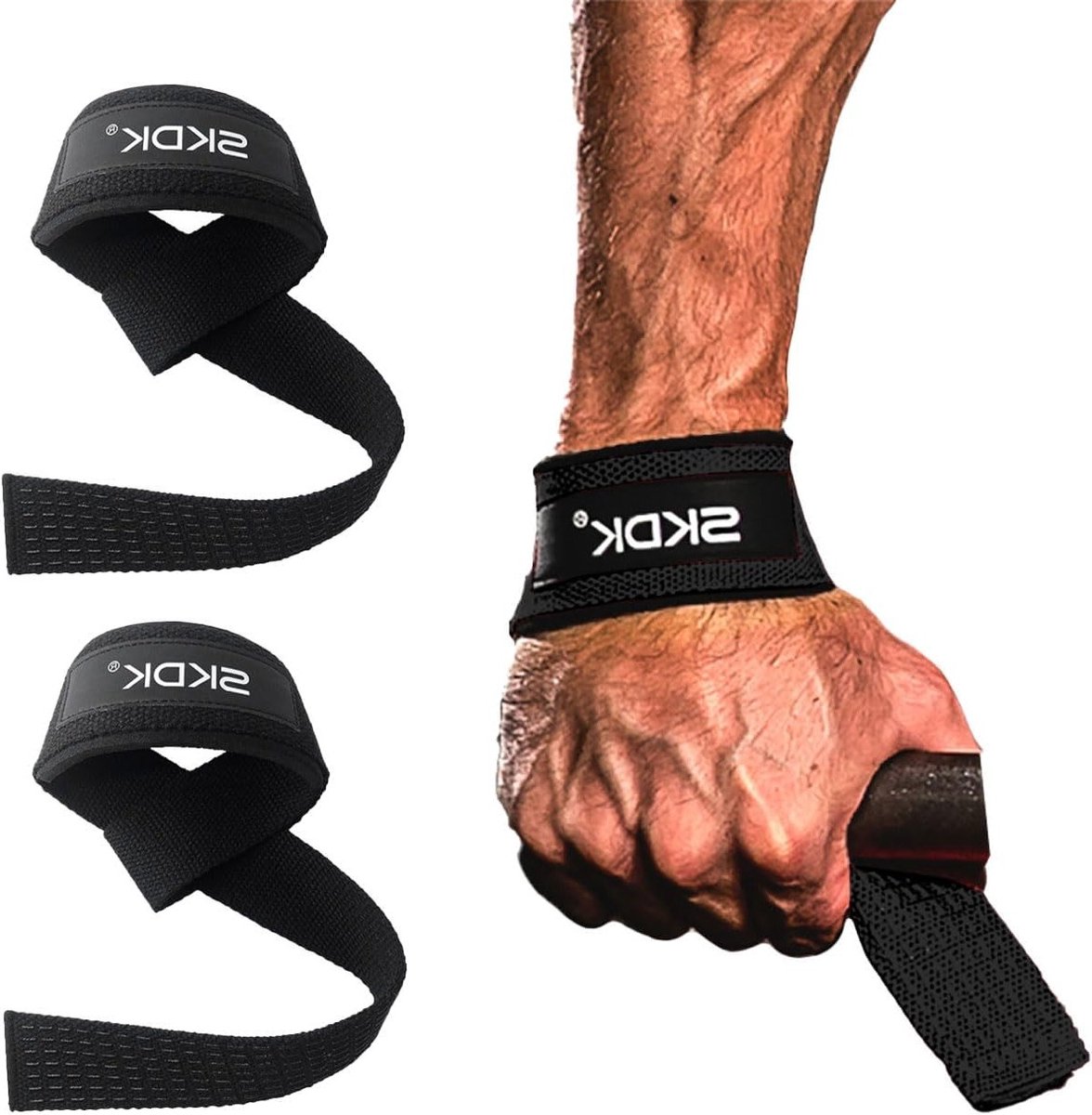 Verstelbare Deadlift Harnassen voor Krachttraining en Yoga - 2 Stuks Padded, Antislip en Geschikt voor Mannen en Vrouwen