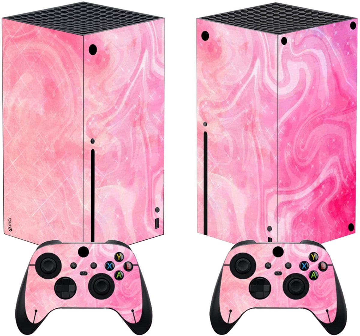 Dailygoody - Skin Sticker - Beschermhoes voor Xbox Series X Controller - Psychedelisch Roze - Persoonlijke Bescherming - Geschikt voor PS5 e...