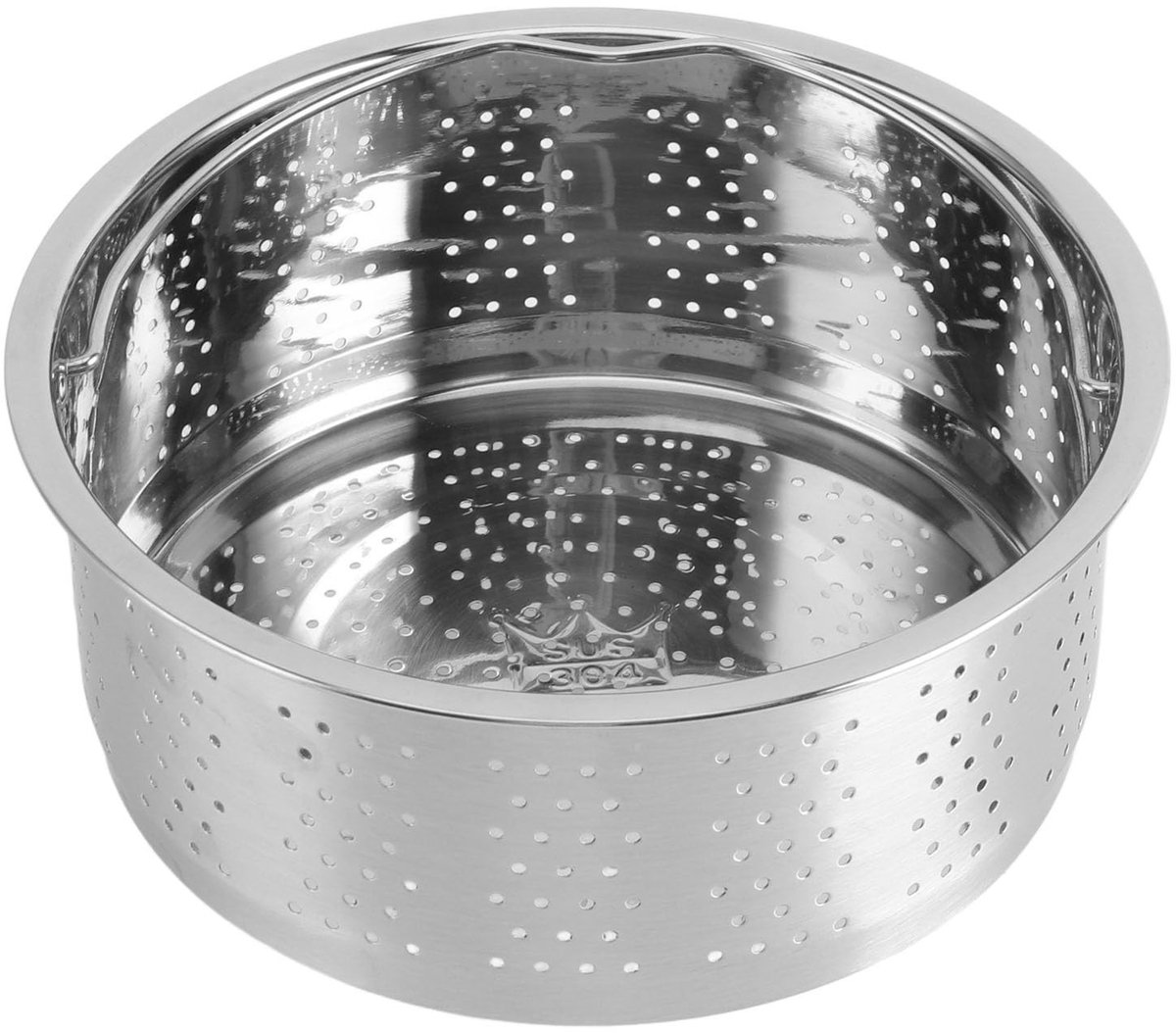 Dailygoody - Stoommand - Roestvrijstalen Stoommand met Handvat - Suikerverwijdering - 16,5 cm - Rijstkoker - Gezond Koken - Geschikt voor Gezinnen