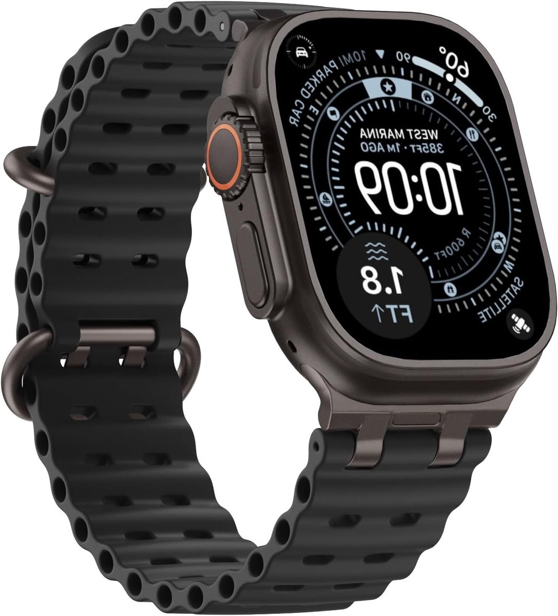 Sportieve Silicone Horlogeband voor Apple Watch Ultra en Series 1-9, Geschikt voor Mannen en Vrouwen, Comfortabel en Duurzaam