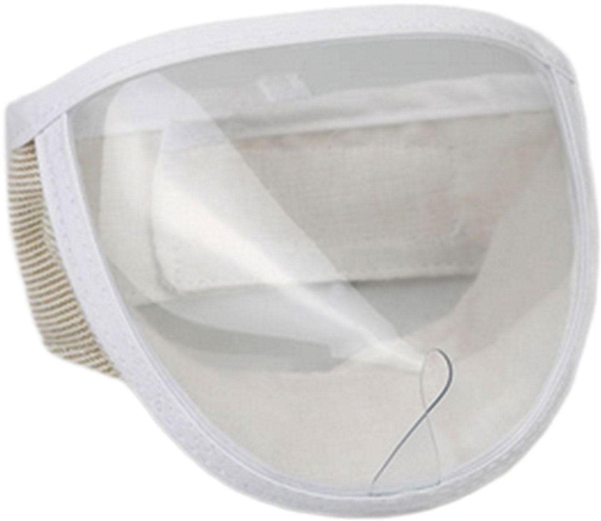 Dailygoods - Ademend Kattenmuilkorf van Transparant PVC voor Verzorging - M