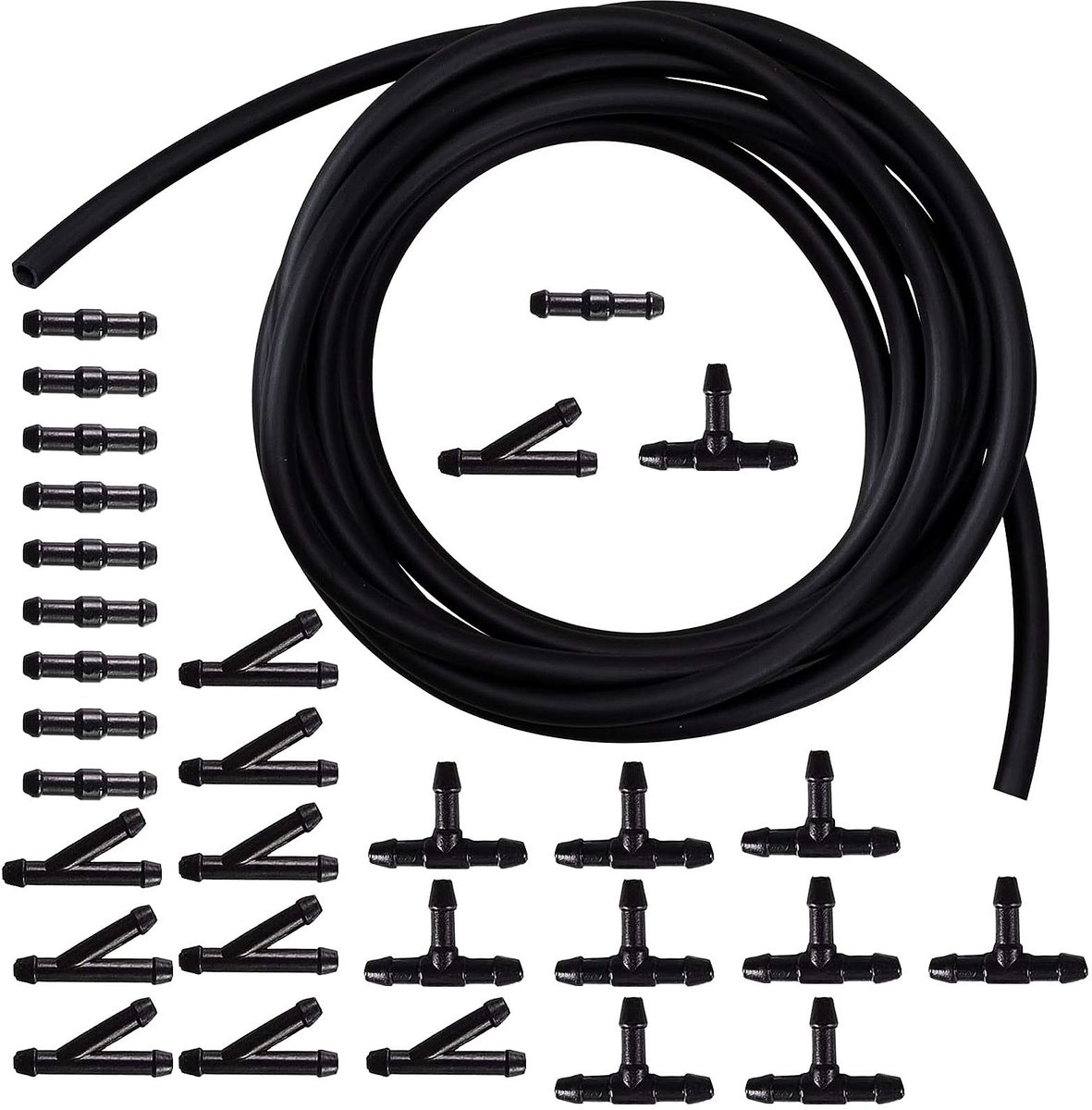 Dailygoods - Dailygoody - ruitensproeierslang - universele ruitensproeierslang - 6 meter lengte - reparatieset - automotive slang - geschikt voor auto - inclusief