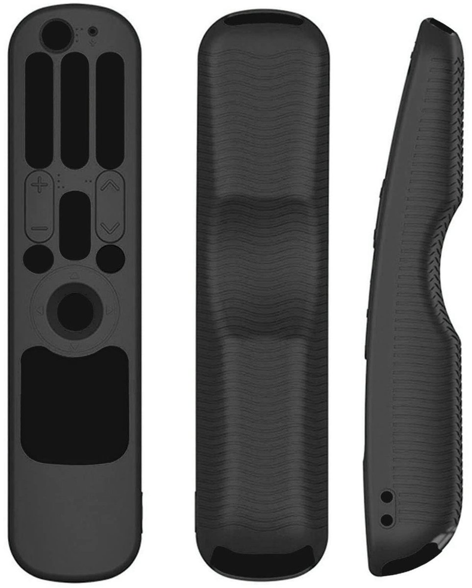 Dailygoods - Dailygoody - TV-Afstandsbediening - Siliconen Hoes - 360 Graden Bescherming - Zwart - Beschermhoes - Geschikt voor AN-MR21GC MR21N/21GA - Zwart