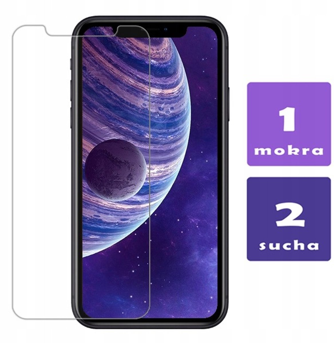 Co2 Gehard Glazen Schermbeschermer Voor Telefoons, Trip Shield, 9H, Voor Iphone X / Xs / 11 Pro - 3 Stuks