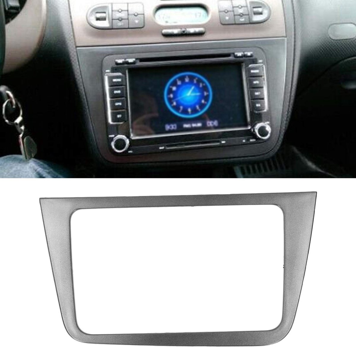 Dailygoods - Dashboard Radioframe 2 Din voor Seat Altea 2004-2015