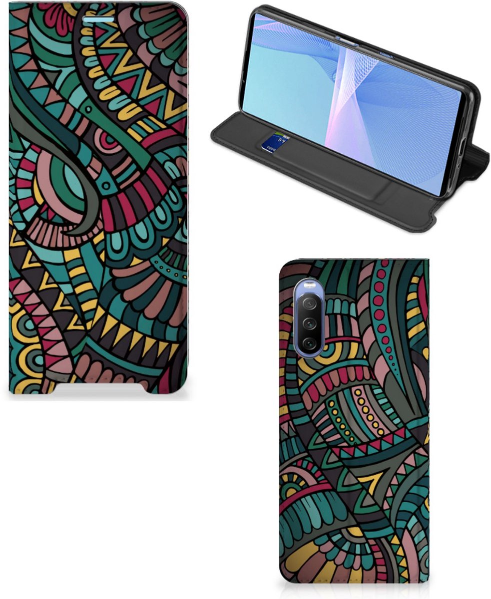 Sony Xperia 10 III Hoesje met Magneet Aztec