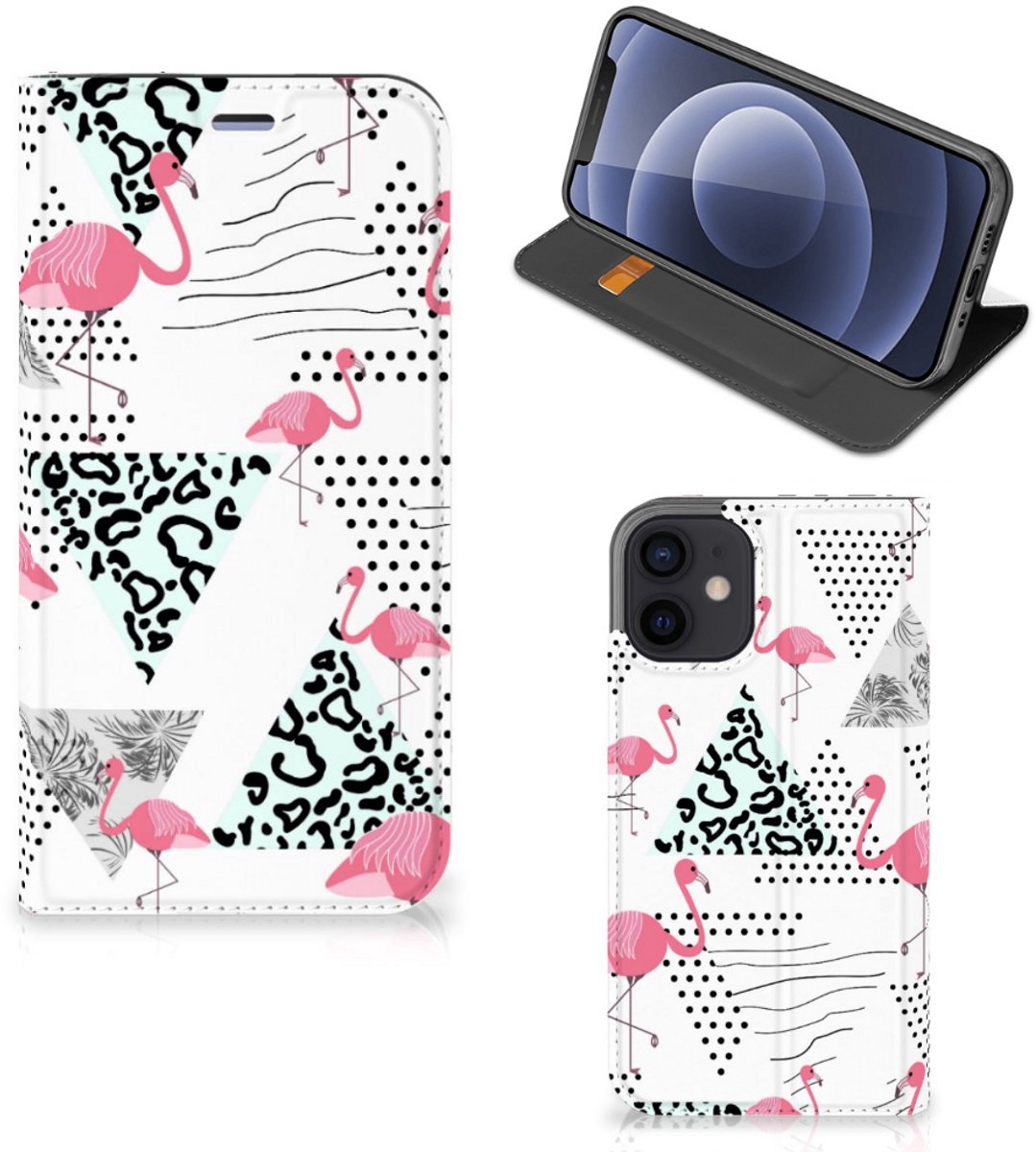 iPhone 12 Mini Hoesje maken Flamingo Triangle