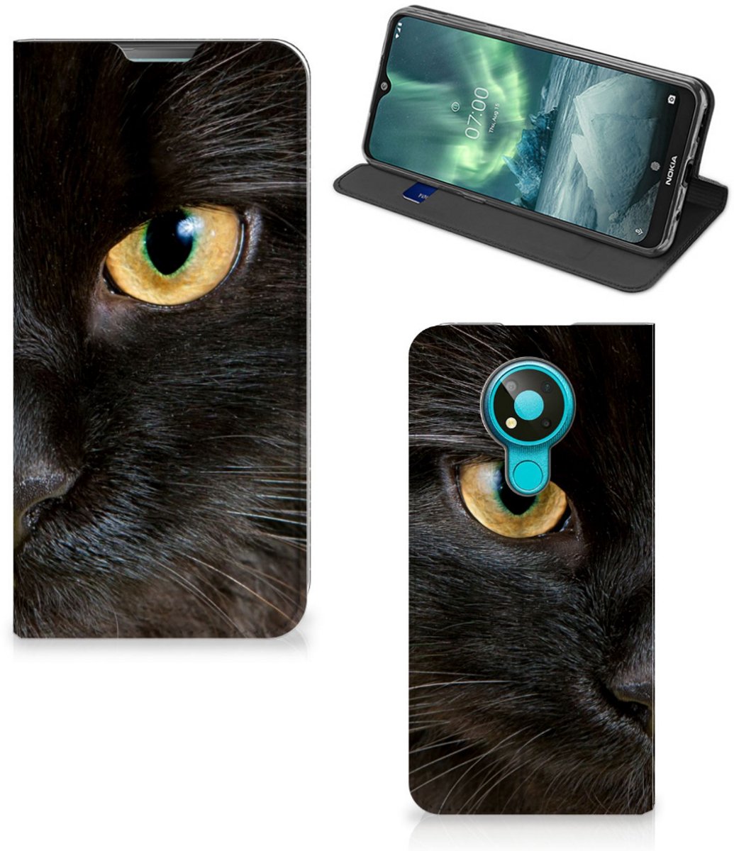 Nokia 3.4 Hoesje maken Zwarte Kat