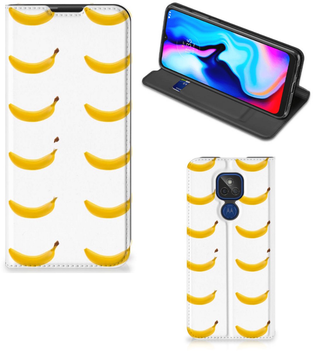 Motorola Moto G9 Play Flip Style Cover Banana