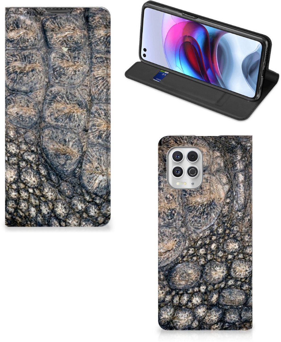 Motorola Moto G100 Hoesje maken Krokodillenprint