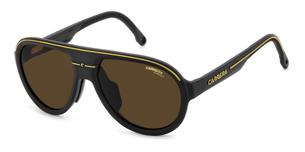 Carrera C 09/S MATTE BLACK/BROWN 57/17/145 Herrenbrillen Zonnebrillen
