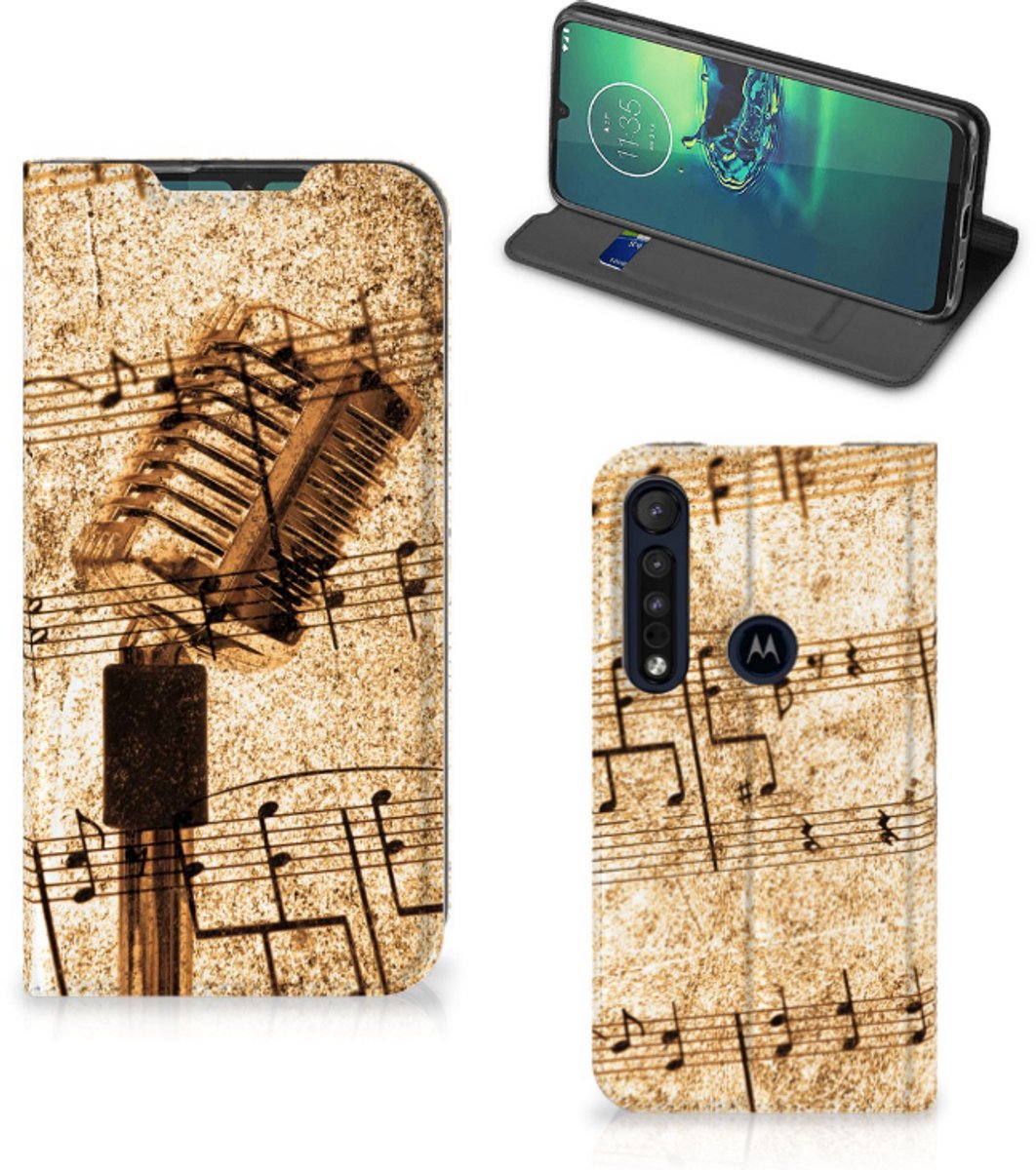 Motorola G8 Plus Stand Case Bladmuziek