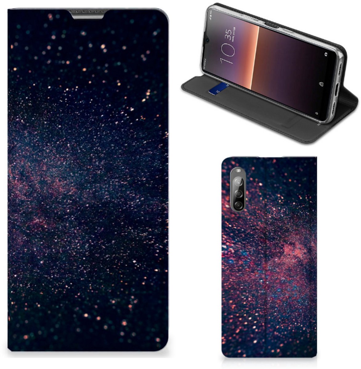 Sony Xperia L4 Stand Case Stars