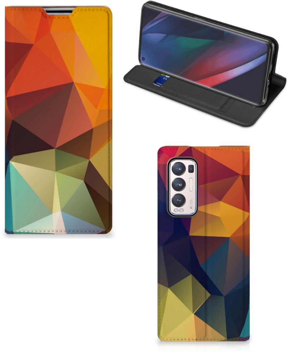 OPPO Find X3 Neo Stand Case Polygon Color