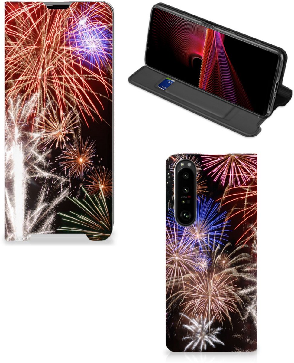 Sony Xperia 1 III Hippe Standcase Vuurwerk