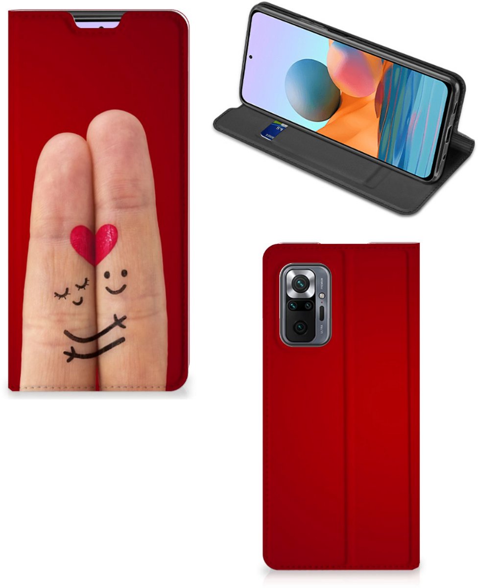 Xiaomi Redmi Note 10 Pro Hippe Standcase Liefde - Origineel Romantisch Cadeau