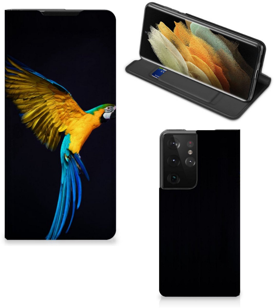 Samsung Galaxy S21 Ultra Hoesje maken Papegaai